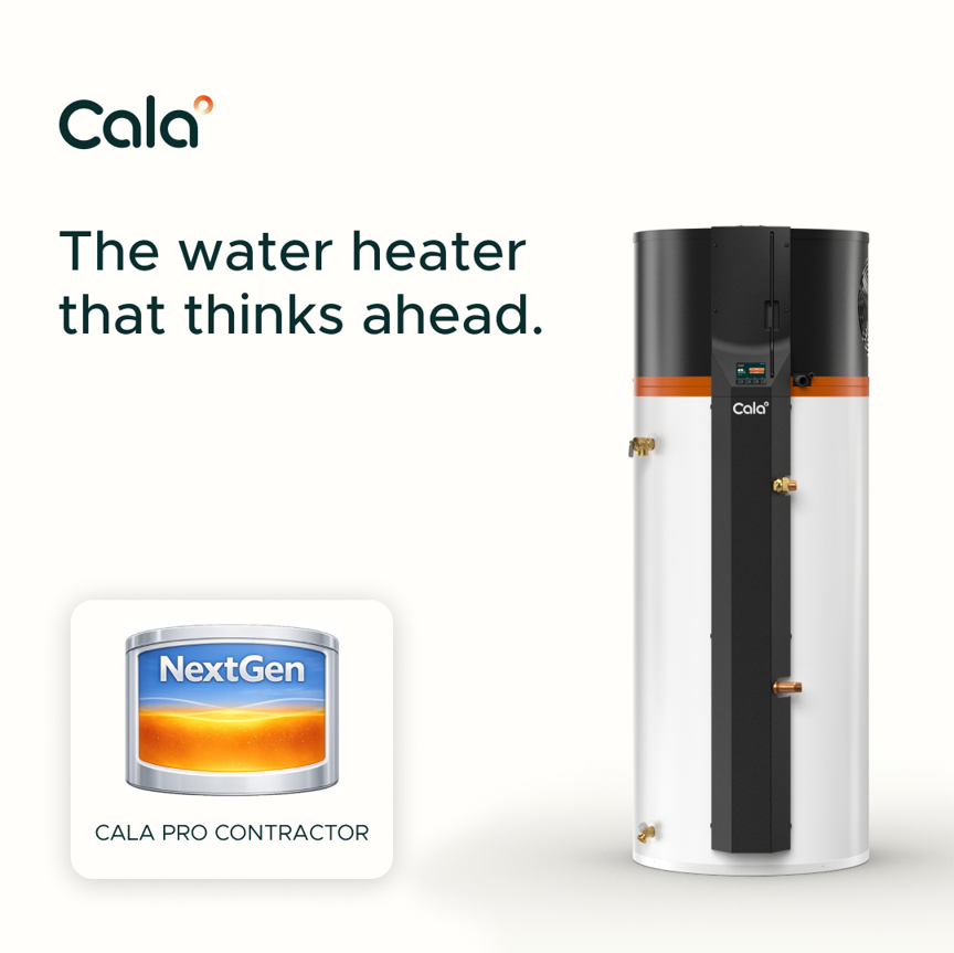 NextGen Water Heaters is a Cala Pro Contractor